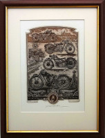 Milan Bauer - Motocykly - grafika